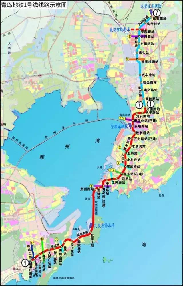 号线有29个站点,自北向南分别是:兴国路站,永年路站,沧安路站,青岛