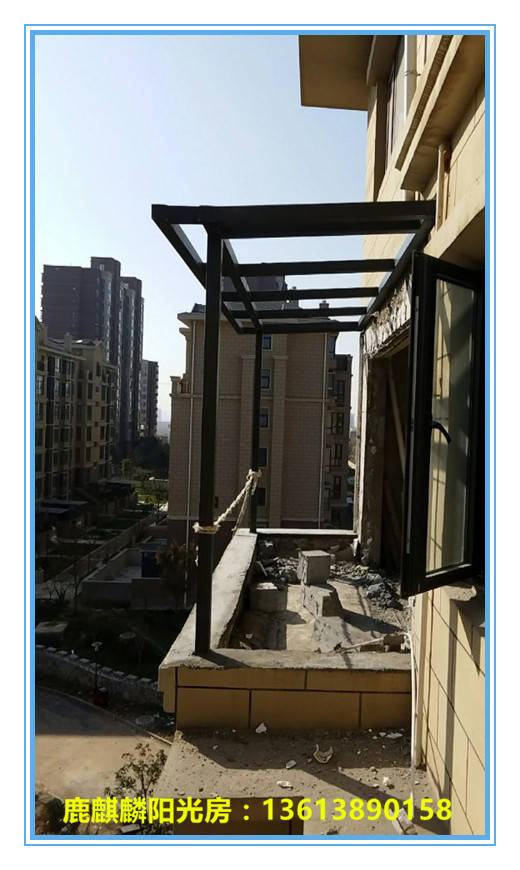 阳台外扩承重钢结构图图片