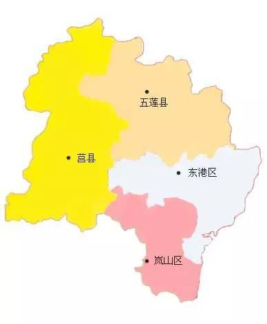 日照市各区分布图图片