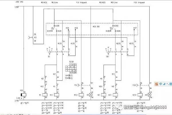 chinak工程實例abbacs510一拖二電路圖