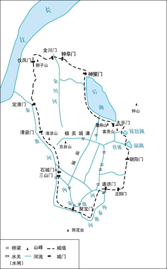 南京护城河地图图片