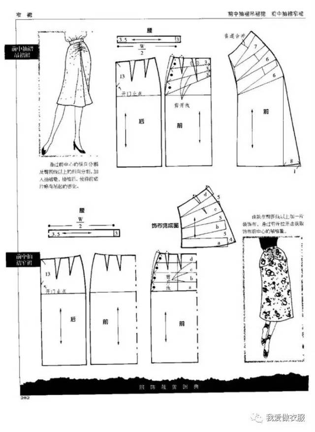 最全的半身裙裁剪图总汇