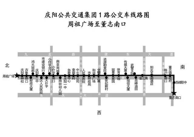 庆阳4路公交车路线图图片