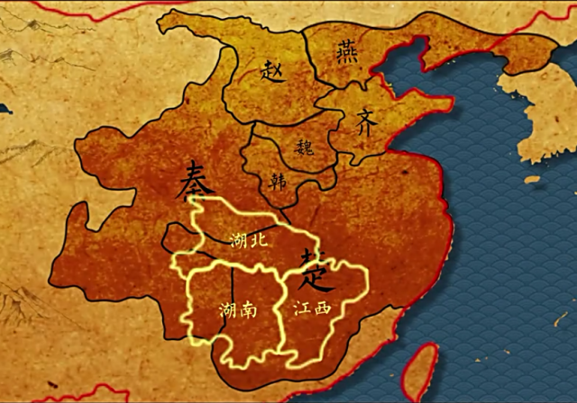 楚国最大版图面积图片