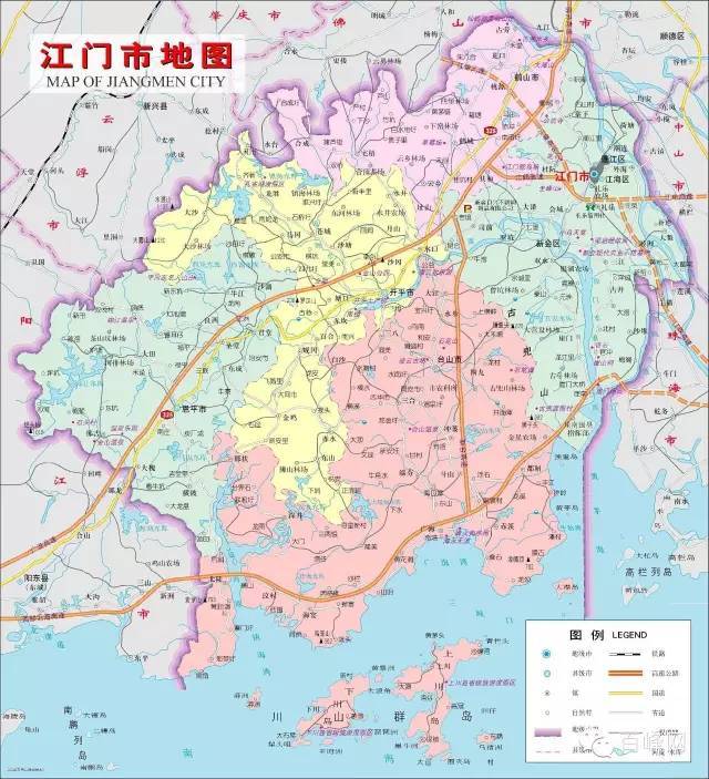 台山大江镇地图图片