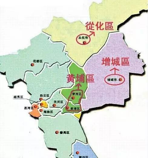 从化区地图各街道划分图片