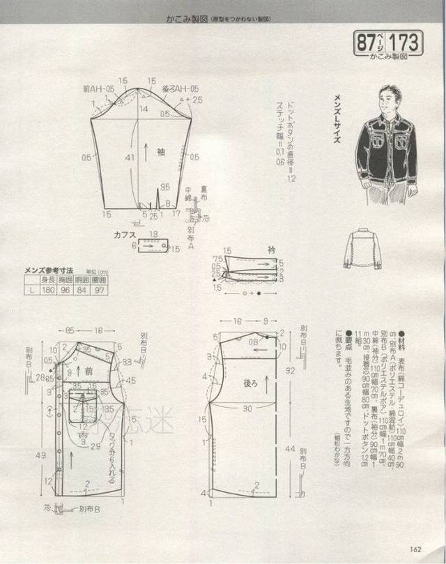 西服,唐裝,燕尾服 兩款夾克衫的製版與推板 超完整男西裝的結構設計與