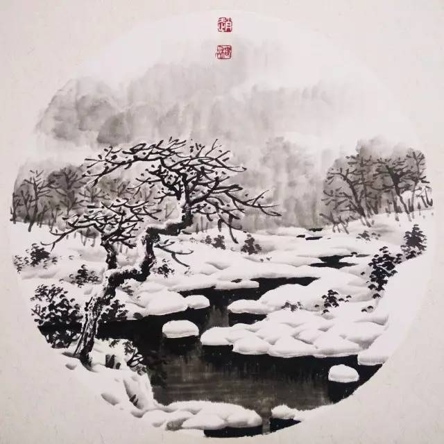 雪镜画法图片