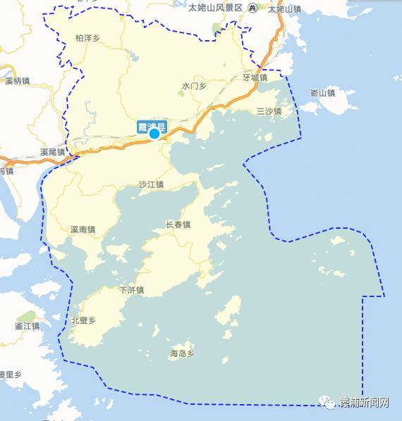 霞浦县乡镇地图图片