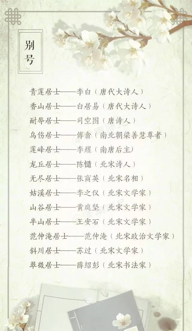 【收藏】中国古代诗人雅称大全