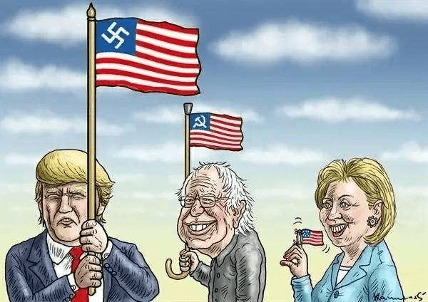 九幅美国总统大选漫画 揭示美式民主的虚伪性