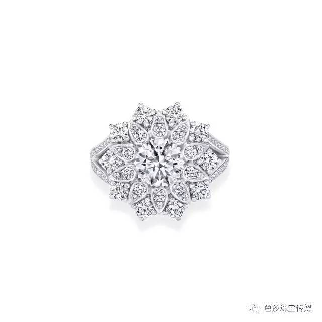 harry winston 海瑞溫斯頓 向陽花卉sunflower系列鑽石戒指