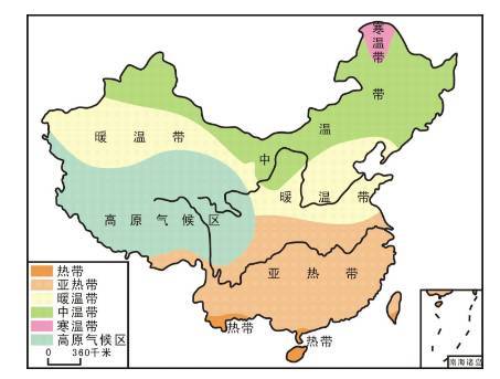 中国温度带是如何划分的?