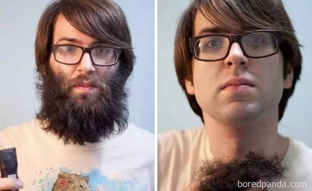 25张刮胡子前后对比照,简直不敢相信是同一个人!