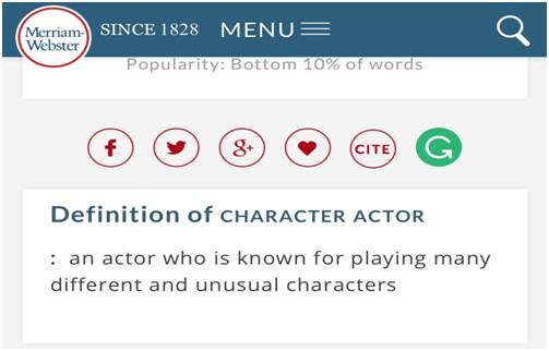 【独家原创】Character actor是什么演员? | 