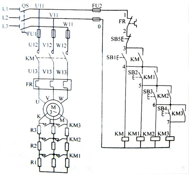 转子串电阻调速接线图图片