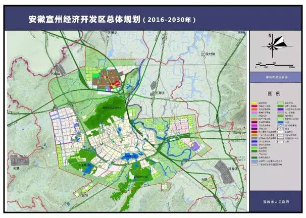 规划范围 本次宣州经济开发区总体规划 包括东区和北区 两个部分.