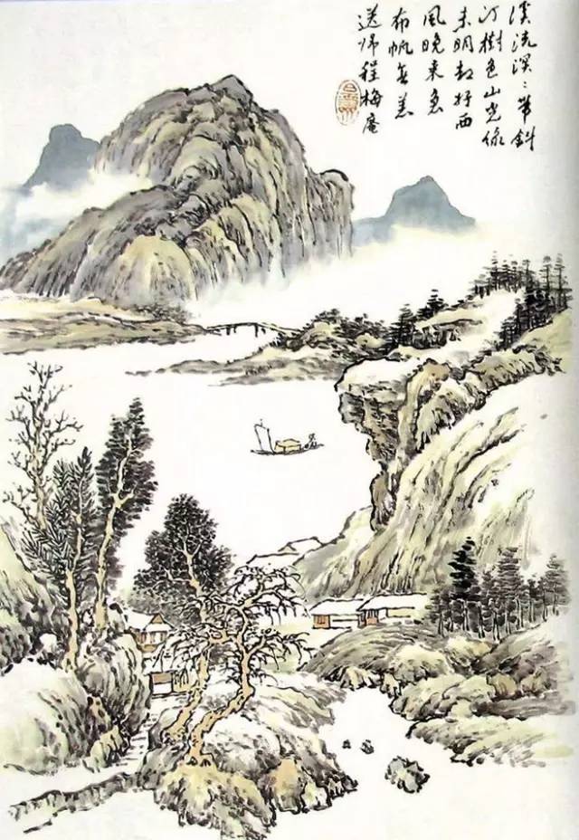 芥子园画谱》山水篇28幅：气韵与笔墨酣畅交融_手机搜狐网