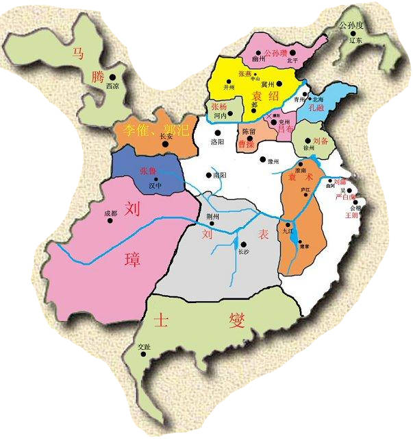 三国时代各州地图图片
