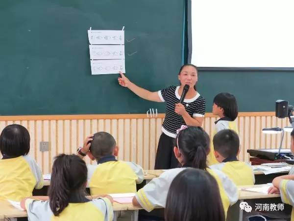 商丘市睢阳区胜利小学的朱会芳老师上《认识分数》