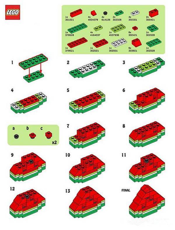 今天,more妈搜集了很多简单的乐高基础块拼搭图纸,造型可爱并且一看就