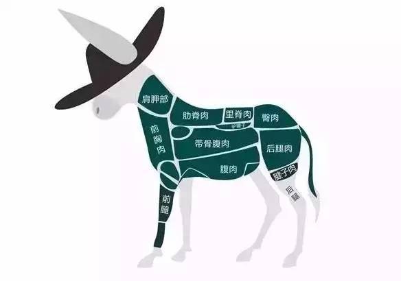 驴肉分割图片