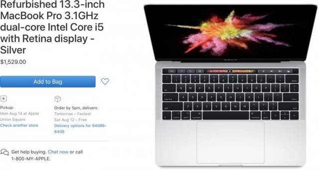 苹果开始出售官方翻新的2017 款13寸MacBook Pro_手机搜狐网