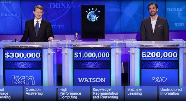 ibm的认知机器人watson参加《危险边缘》益智问答节目
