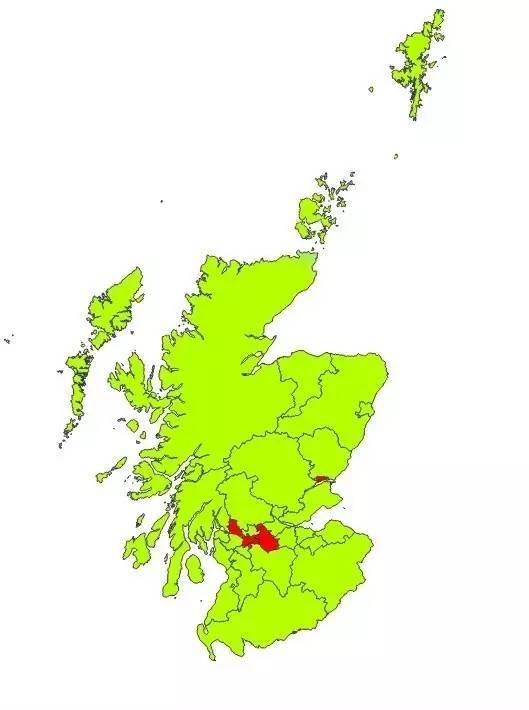 苏格兰人口密度图片