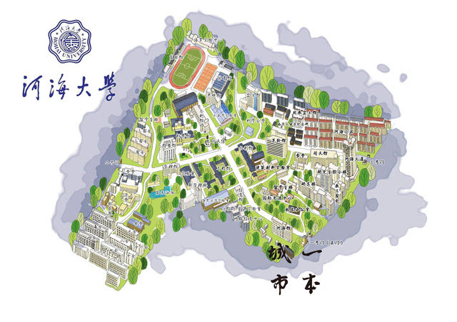 史上最全南京高校手绘地图,快来找找你的大学吧