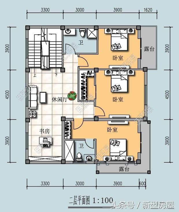 2套新农村12x11米自建房实用户型分享