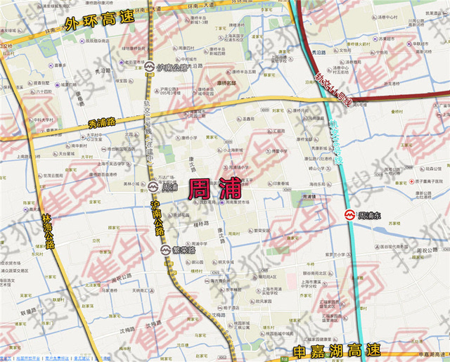 周浦镇地图图片