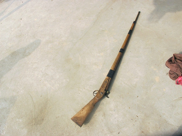 70年代老式火药枪图片