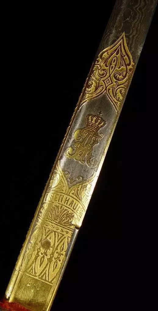 难得一见德国帝国剑珍品:大马士革撒克逊骑兵军刀