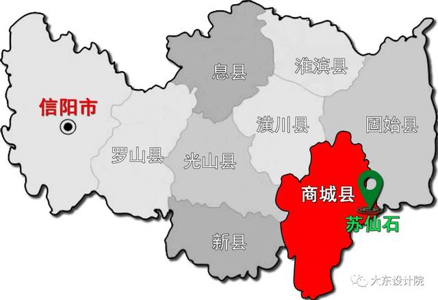 信阳市地区地图图片