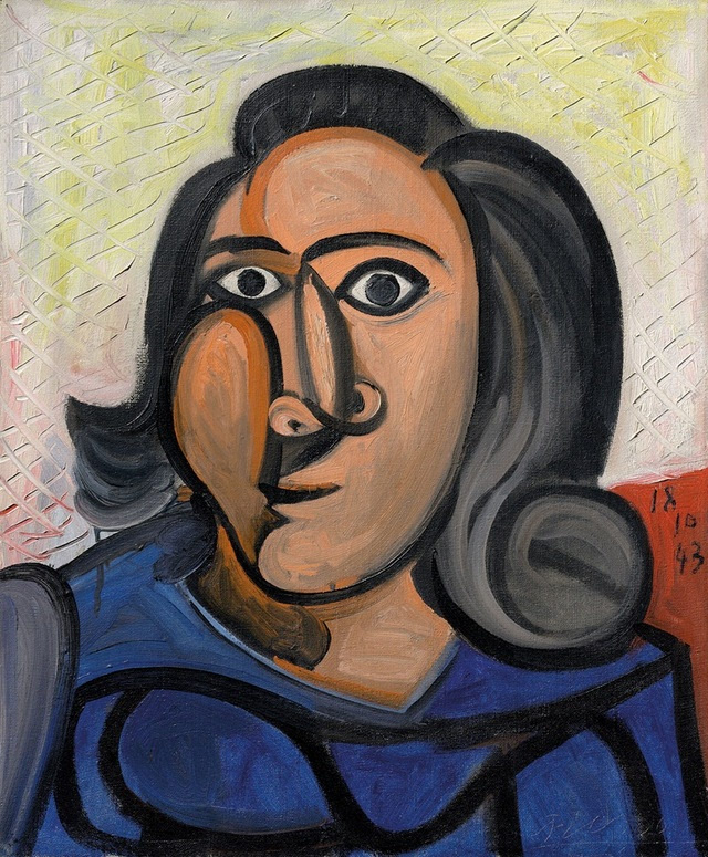 奇怪的脸毕加索原画图片