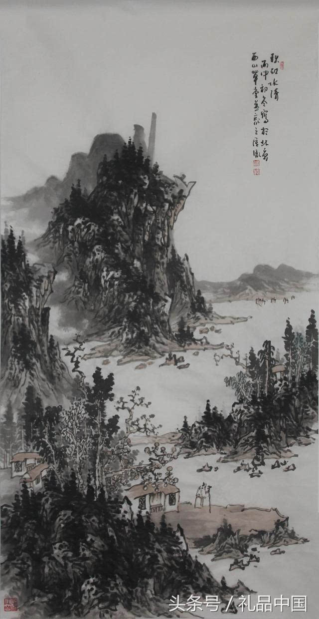 礼品中国:荆匡胤老师山水画作品欣赏