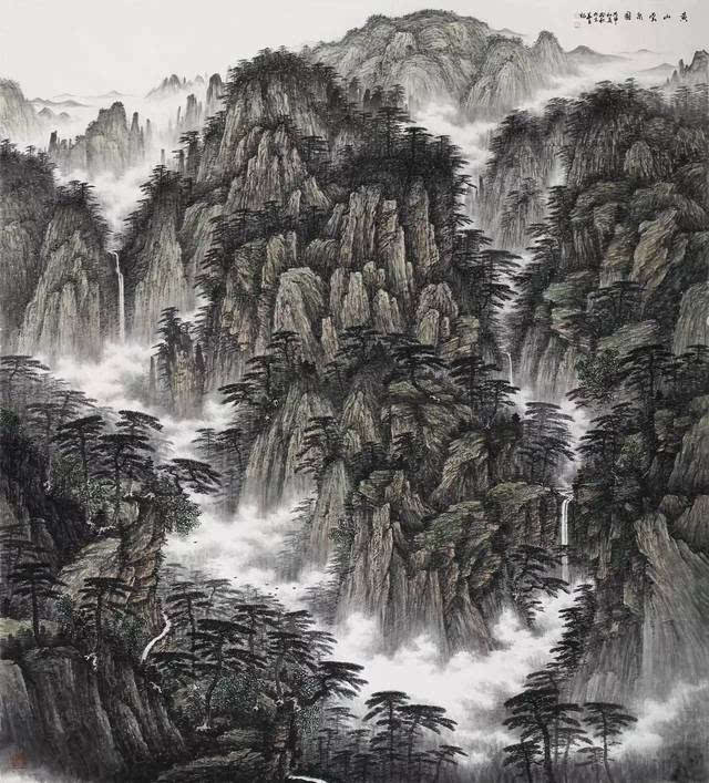 郑枫秋山水画图片