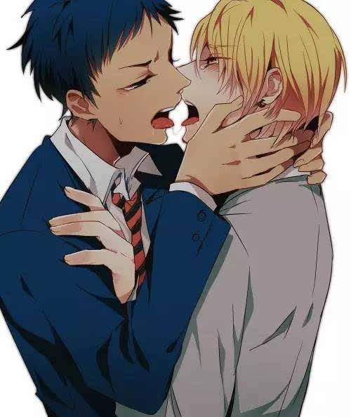 男生和男生接吻动漫图片
