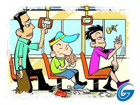 济南公交在做好本职工作的同时,盘点了十种不文明乘车现象: 不 文明