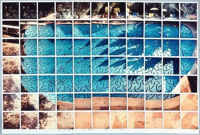 大卫·霍克尼《阳光下的泳池 sun on the pool,1982年