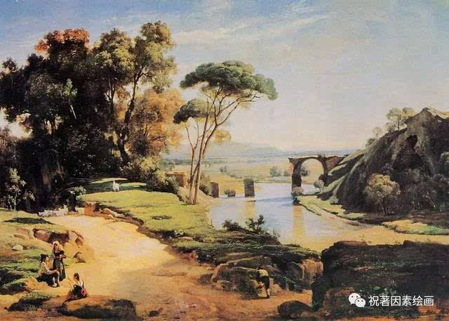 除了风景画之外,科罗还画过许多精采的人物画.