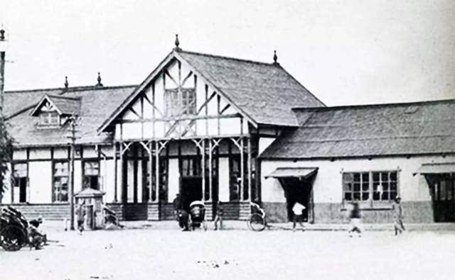 营口老照片火车站图片