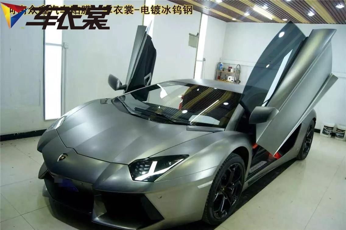 lp700全车贴亚光电镀钨钢改色膜大走阳刚范