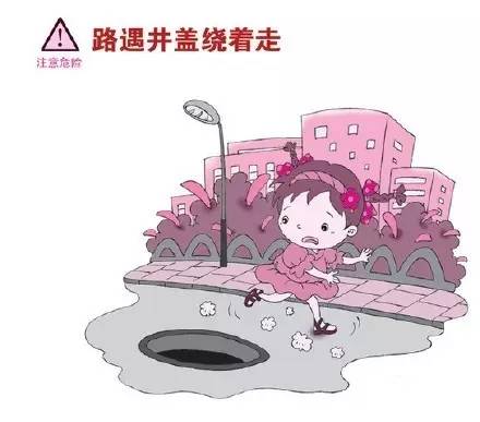 小资妹要提醒家长,如果您居住的小区,也存在这种带有安全隐患的井盖