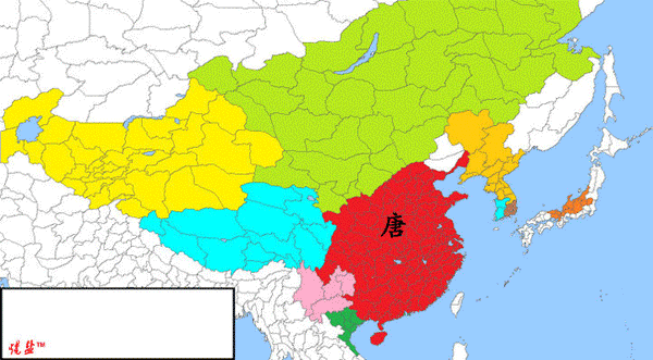 一张中国古代地图:展现谁在吞食中华民族的疆土
