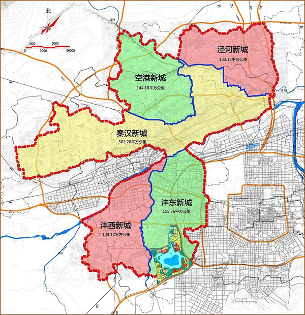 西安沣东新城地图图片