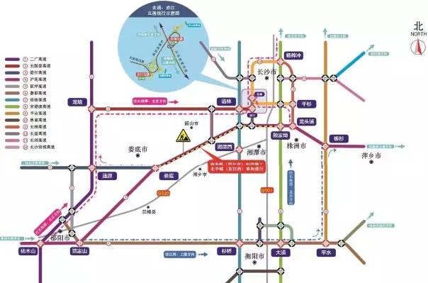 隆回考场路线图图片