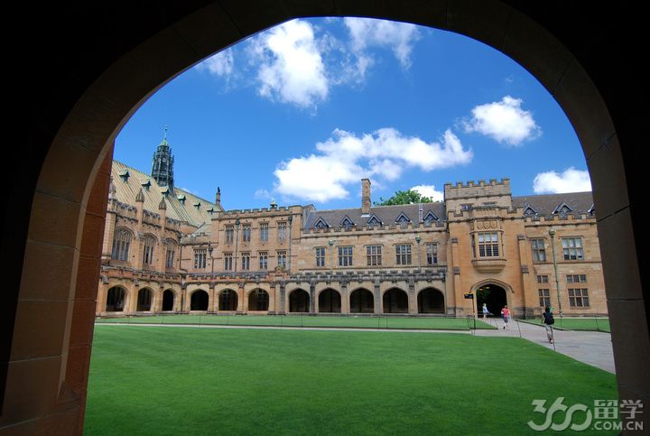 悉尼大学校园全景图图片