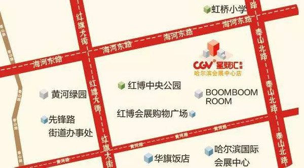 红博购物广场内部地图图片